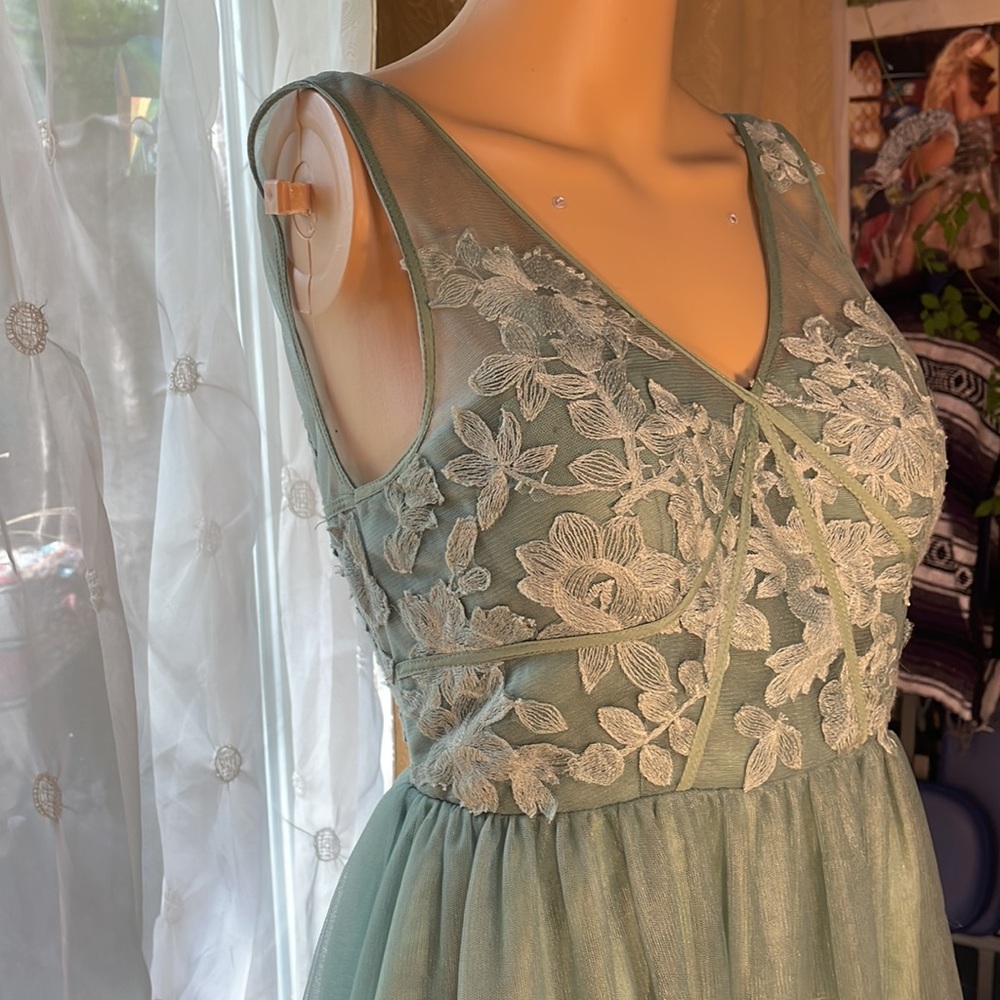 Fairie Formal Heather Green Tailored Dress